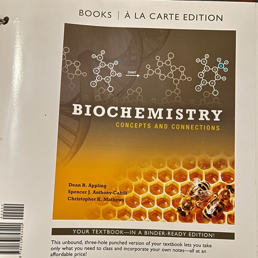 Pearson biochemistry binder text book